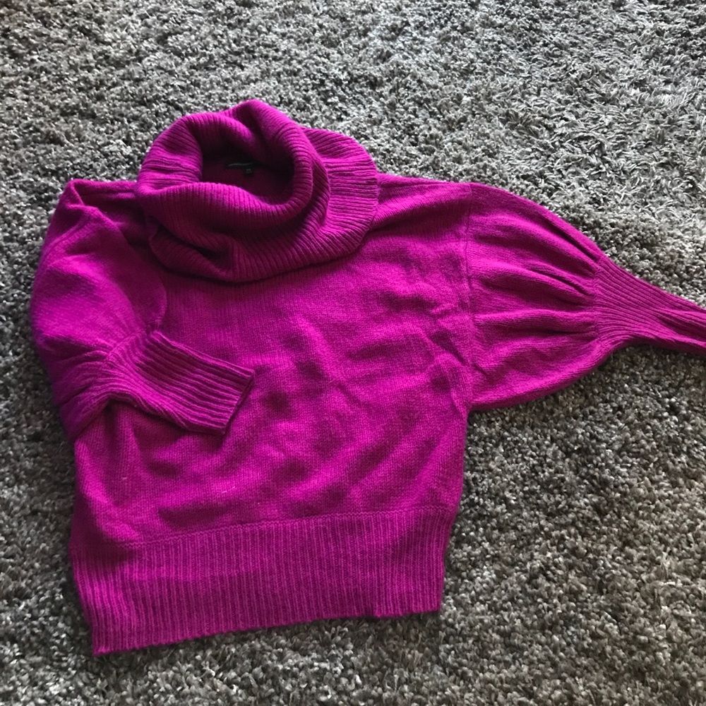 Beautiful fuchsia angora sweater